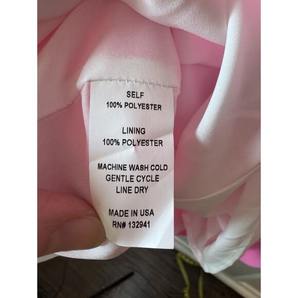 Amanda Uprichard pink and red halter tie mini dress Size XS NWT - Picture 7 of 16